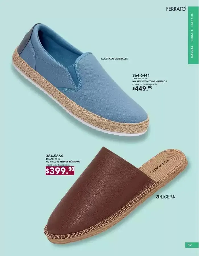 Catálogo de ANDREA | CALZADO CABALLERO 26 de enero al 24 de mayo 2025 - Pagina 57
