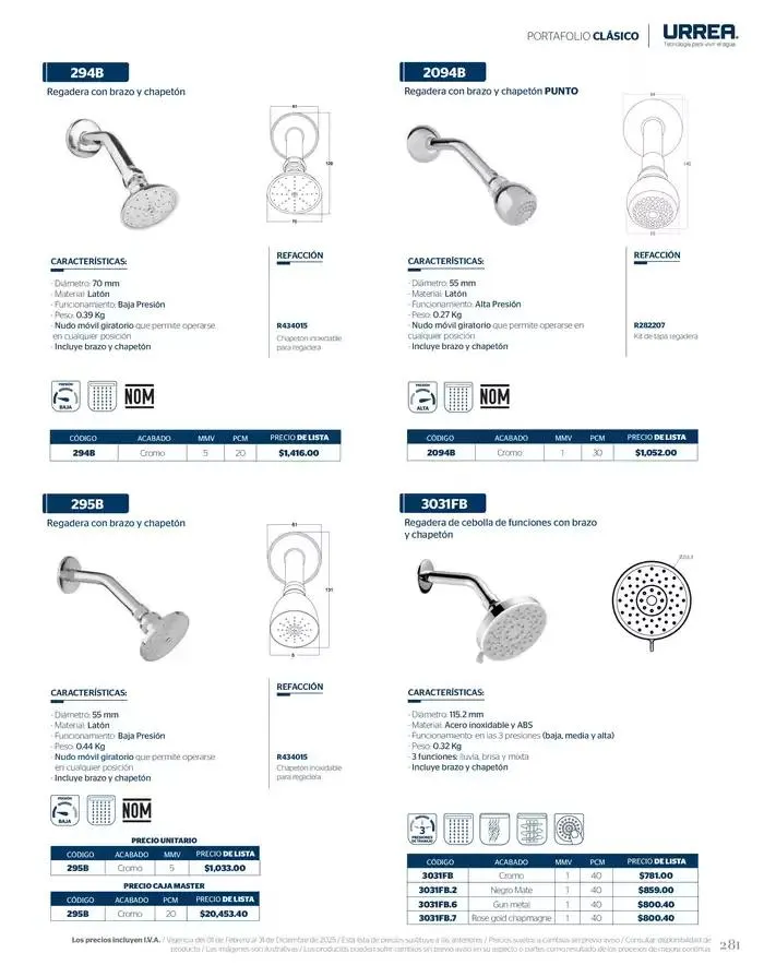 Catálogo de Catálogo Residencial 2025 28 de febrero al 28 de febrero 2026 - Pagina 287