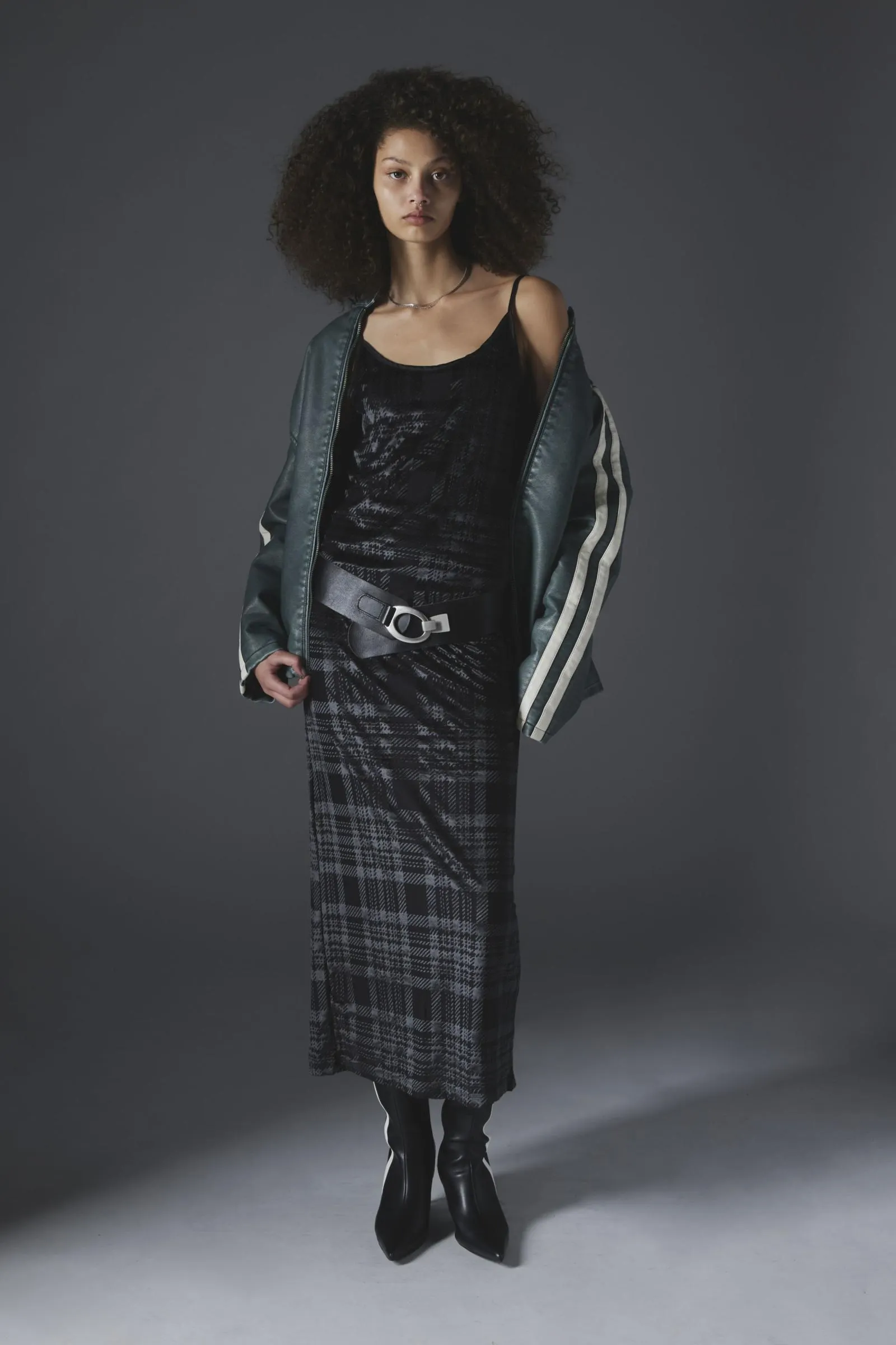 Silence + Noise Sage Velvet Maxi Dress