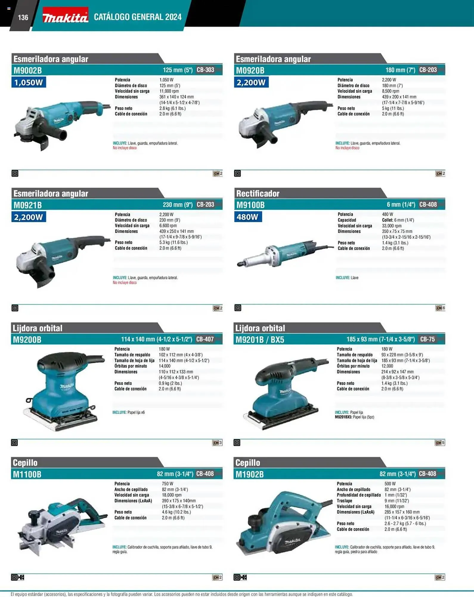 Catálogo de Catálogo Makita 4 de septiembre al 1 de julio 2026 - Pagina 136