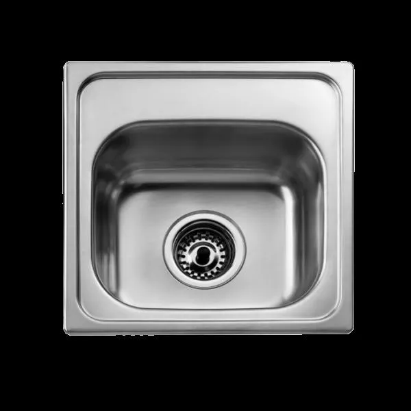 Fregadero para bar una tina de acero inox. acabados en cromo 38.1×38.1 08821122 Teka