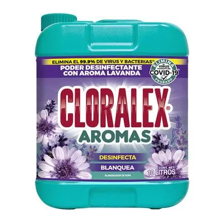 Blanqueador Cloralex El Rendidor Lavanda 10 lt
