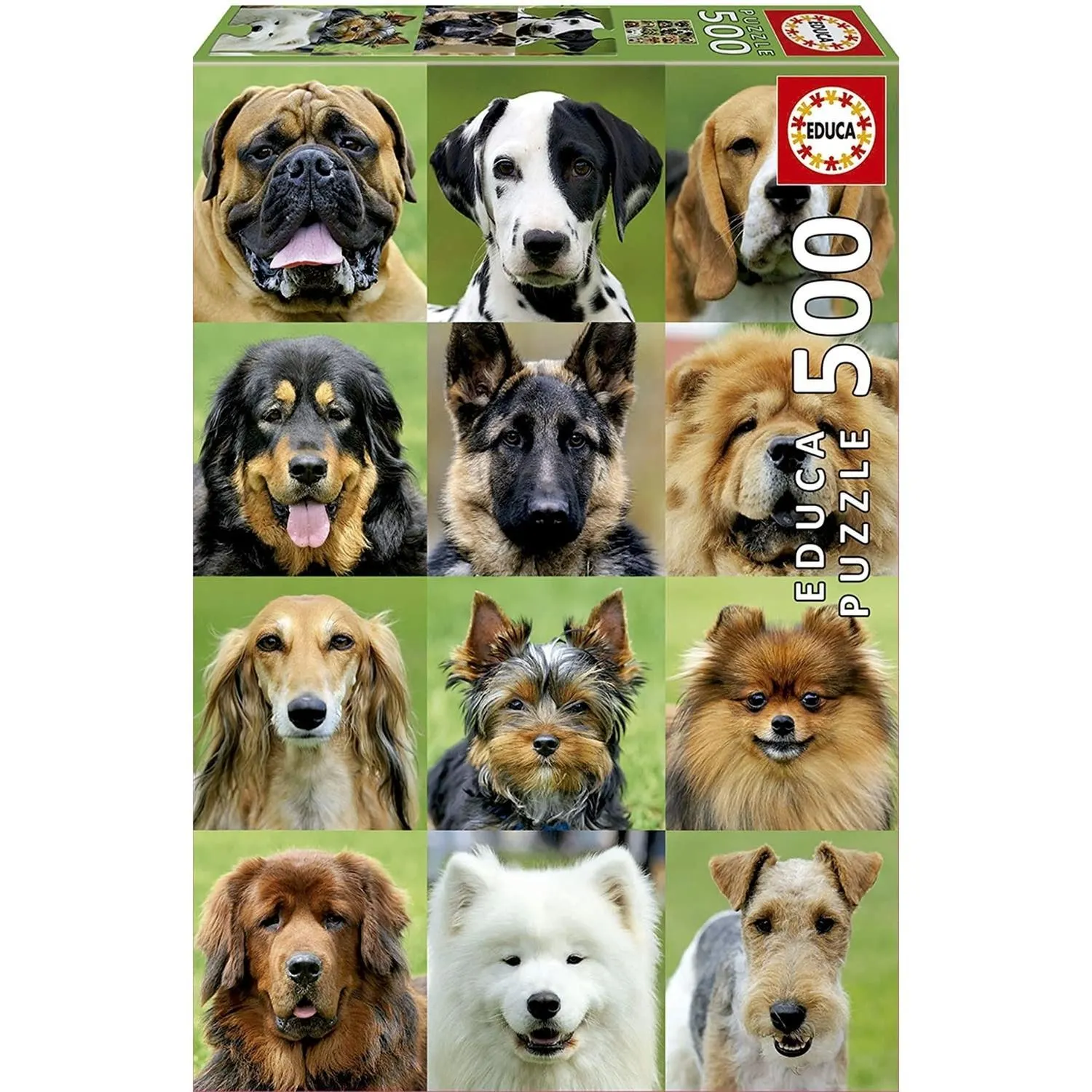 Rompecabezas Collage De Perros 500 Piezas