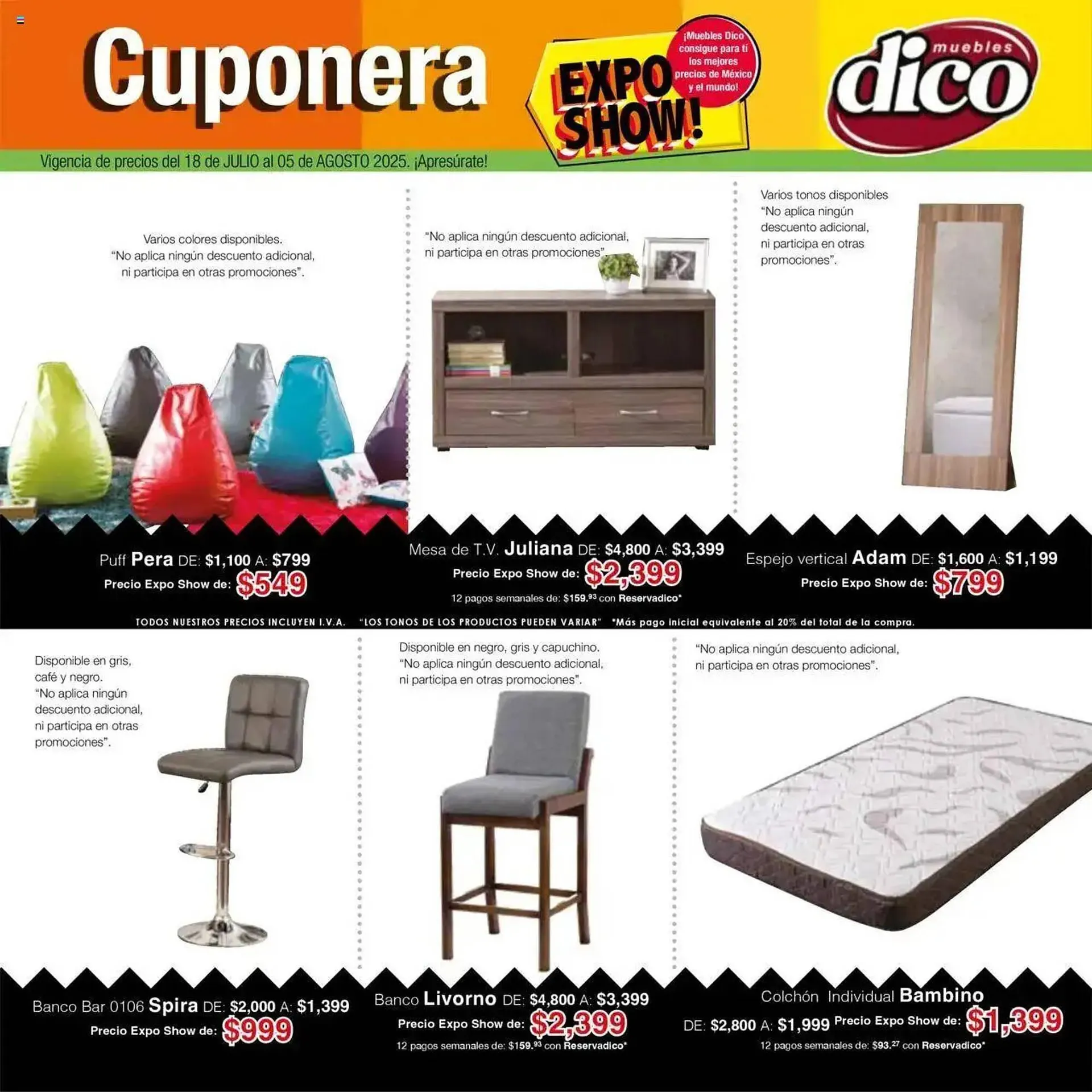 Catálogo de Catálogo Muebles Dico 18 de julio al 6 de agosto 2025 - Pagina 3
