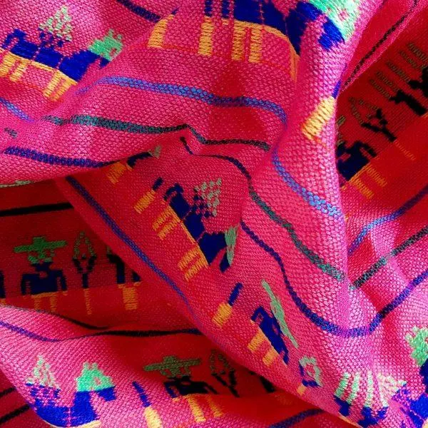 Cambaya Bordada Rosa | V