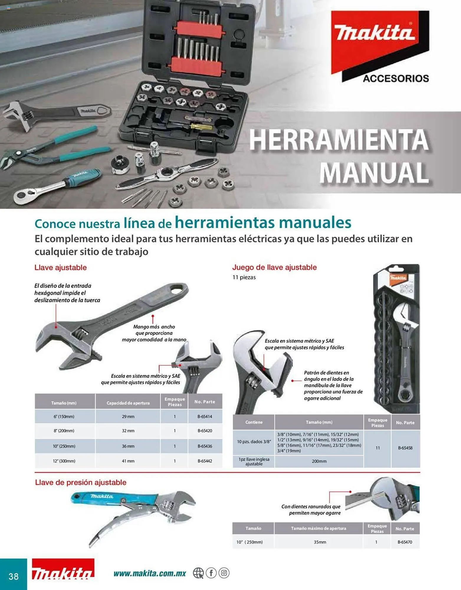 Catálogo de Catálogo Makita 8 de julio al 31 de diciembre 2025 - Pagina 38
