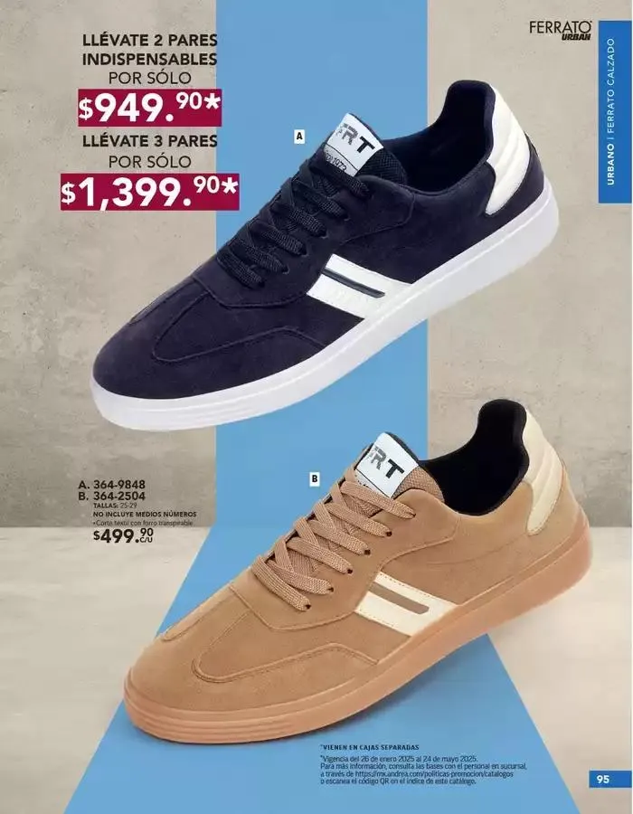 Catálogo de ANDREA | CALZADO CABALLERO 26 de enero al 24 de mayo 2025 - Pagina 95
