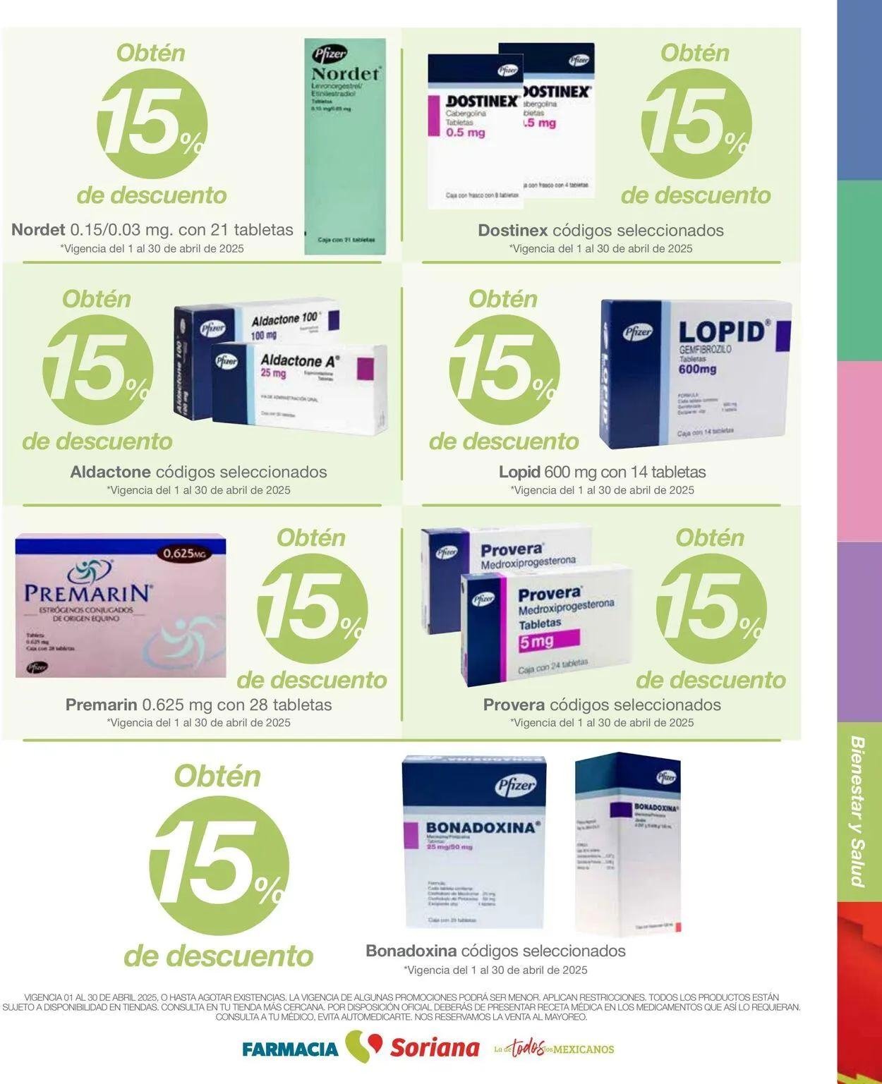 Catálogo de Soriana - Folleto Farmacia Abril Híper Nacional Oferta actual 1 de abril al 30 de abril 2025 - Pagina 17