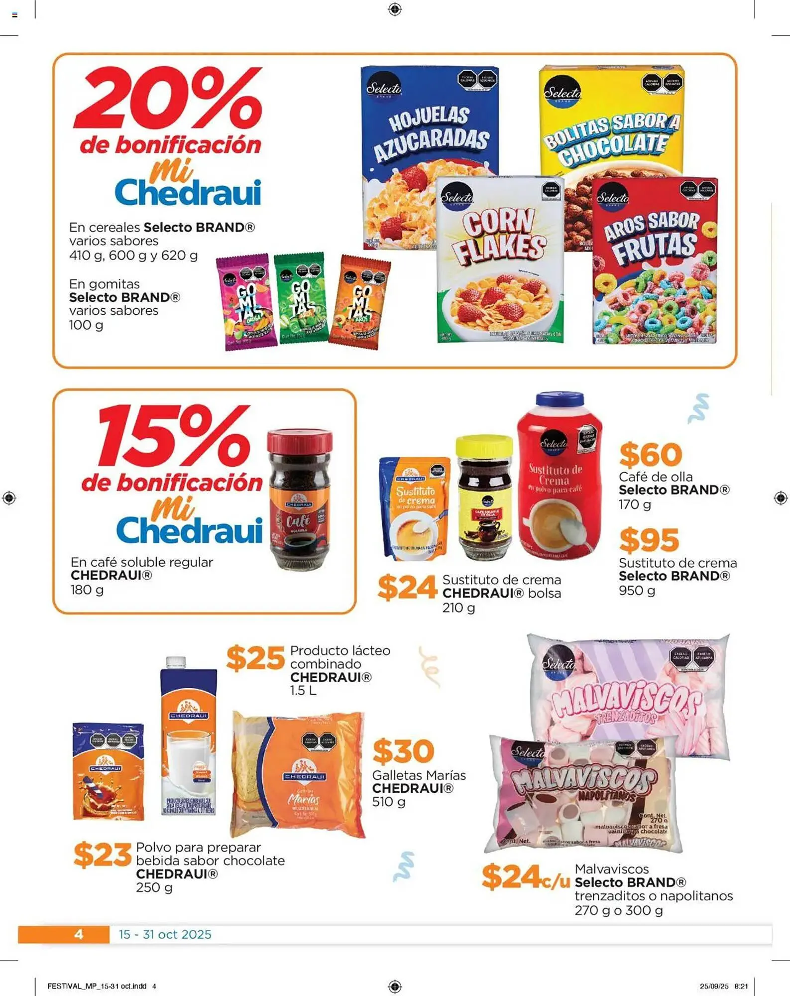 Catálogo de Folleto Chedraui 15 de octubre al 1 de noviembre 2025 - Pagina 4