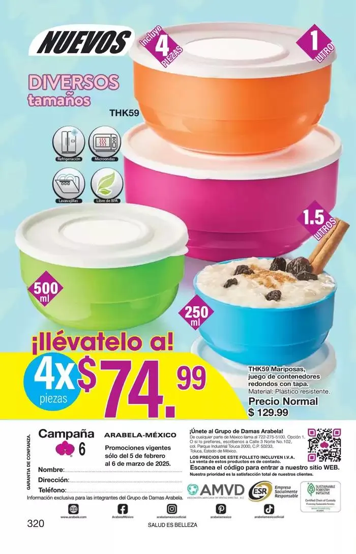 Catálogo de Arabela Campaña 06 25 de febrero al 6 de marzo 2025 - Pagina 322