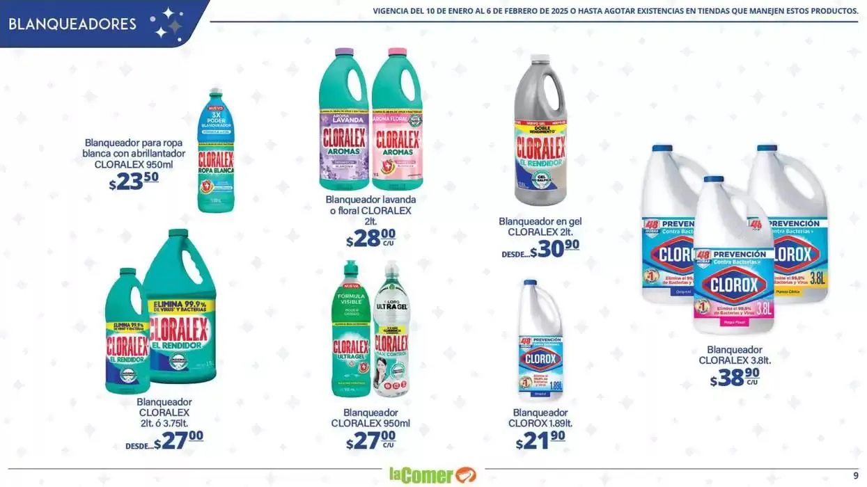 Catálogo de LIMPIA , Desinfecta, organiza, AHORRA 10 de enero al 6 de febrero 2025 - Pagina 9