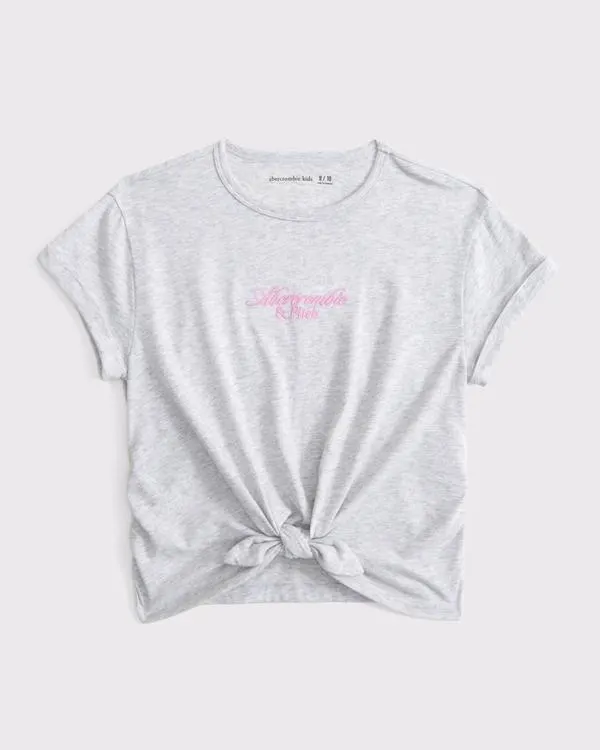 knot-front logo tee