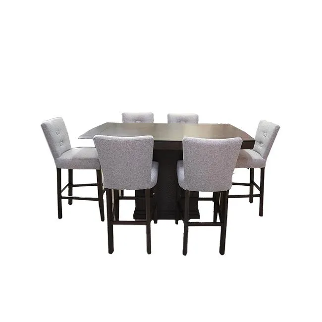 COMEDOR TIMBER II ALTO C/6 BANCOS UCRANIA PARAISO TELA BERLIN #PARAISO