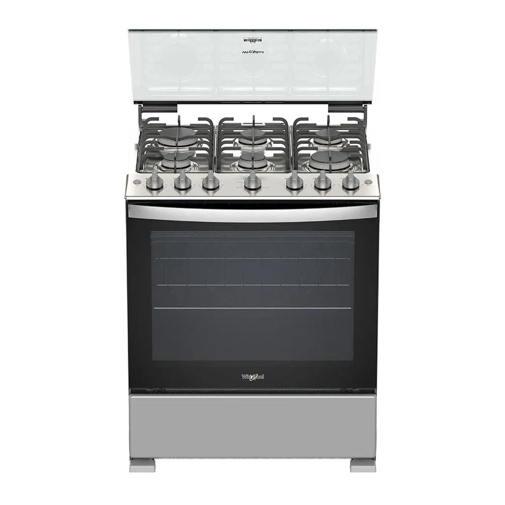 Estufa de gas al piso 30" con 6 quemadores Gris