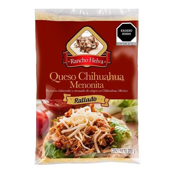 Queso chihuahua Helva menonita rallado 200 g