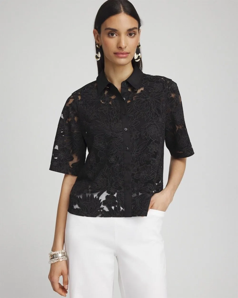Burnout Collared Shirt