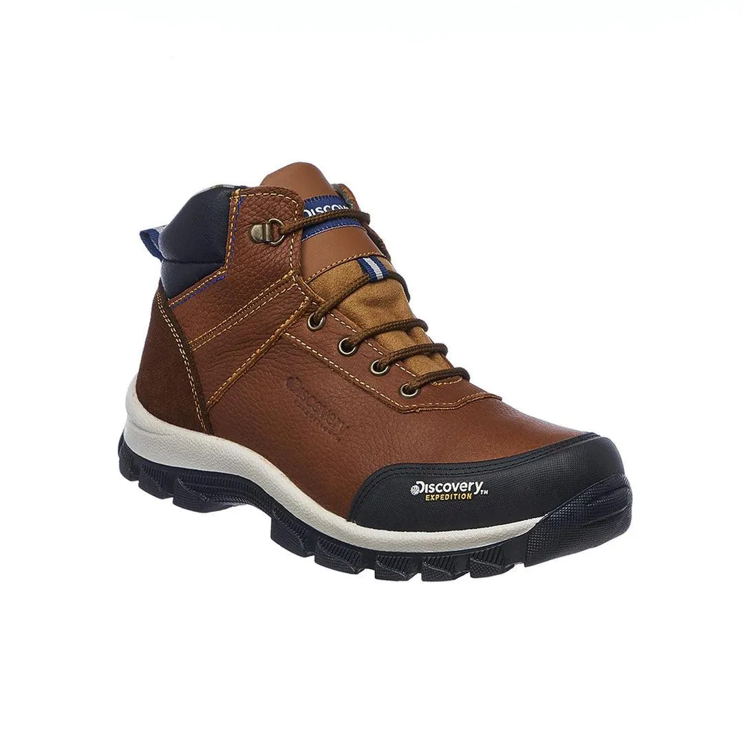 Bota Discovery Hombre Moda Casual Camping Urbano Piel Miel Uso Rudo 124C1G