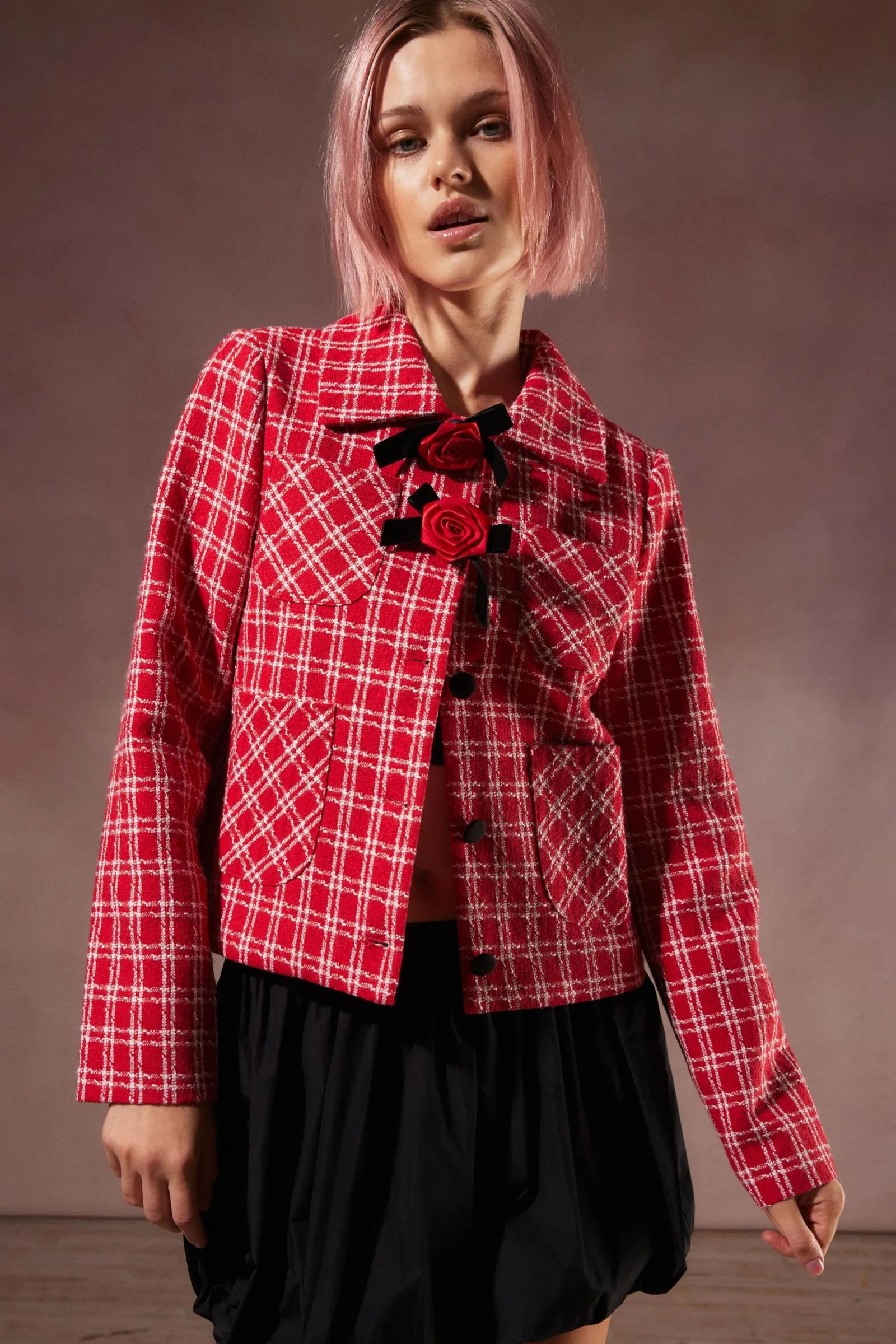 Sister Jane Garnet Checked Jacket