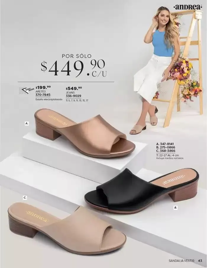 Catálogo de ANDREA | CALZADO DAMA 26 de enero al 24 de mayo 2025 - Pagina 43