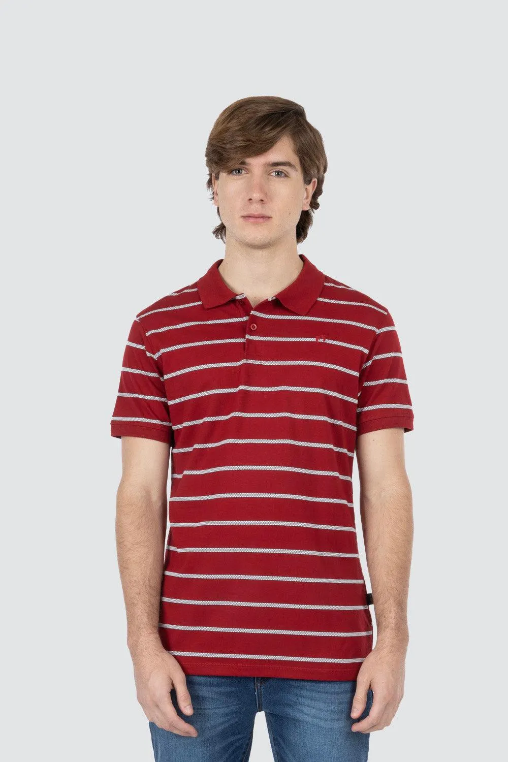 Polo rayada roja