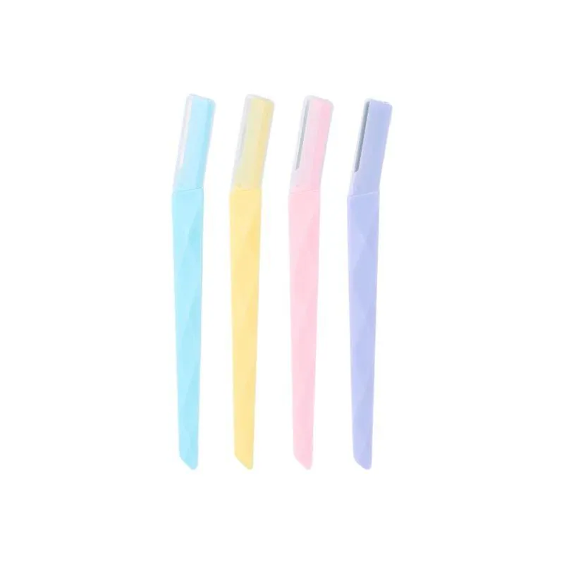 Set Perfiladores Para Cejas Mango Texturizado Sintéticas Multicolor 4 Piezas