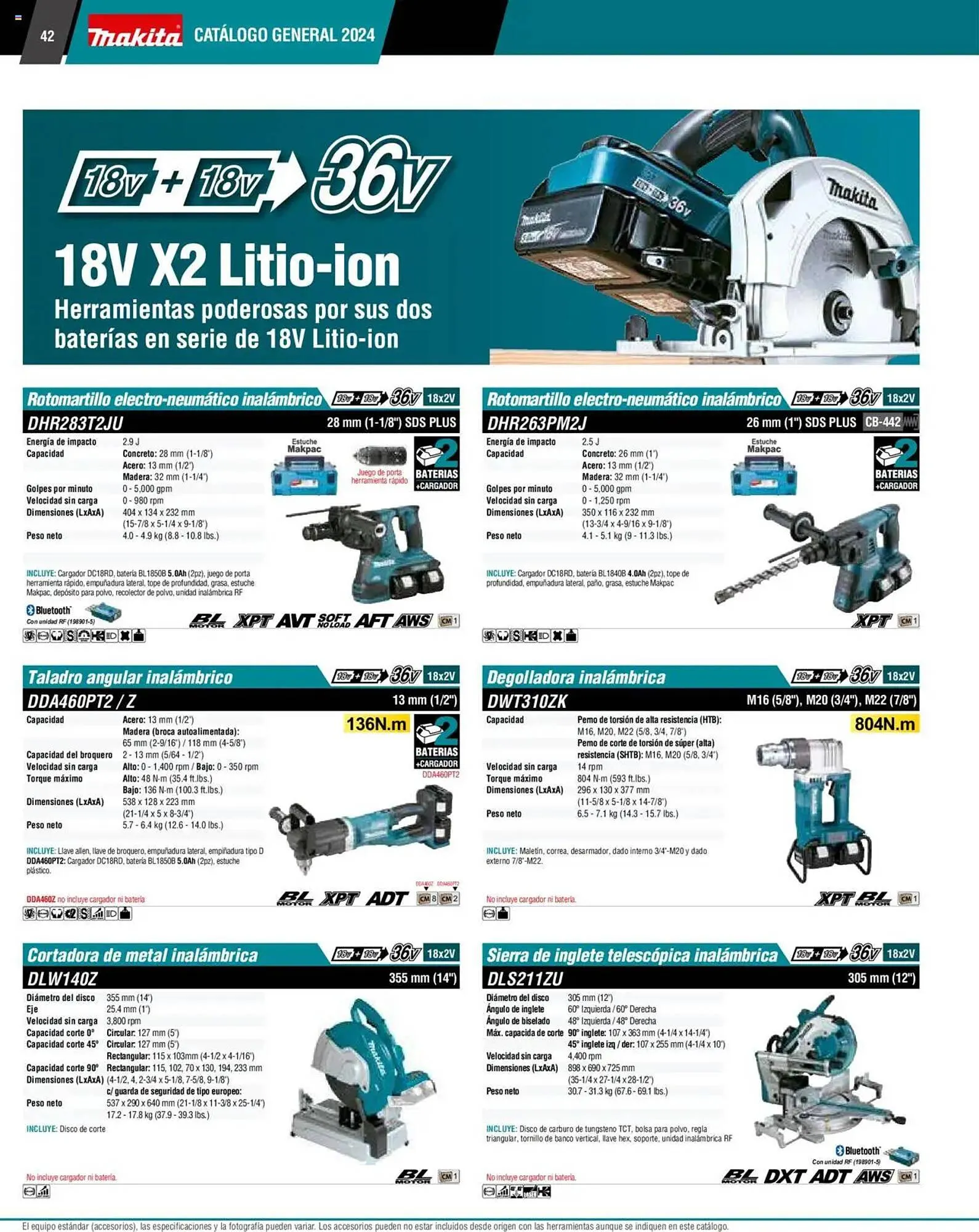 Catálogo de Catálogo Makita 4 de septiembre al 1 de julio 2026 - Pagina 42