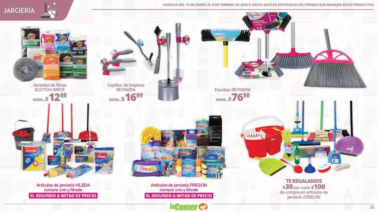 Catálogo de LIMPIA , Desinfecta, organiza, AHORRA 10 de enero al 6 de febrero 2025 - Pagina 22