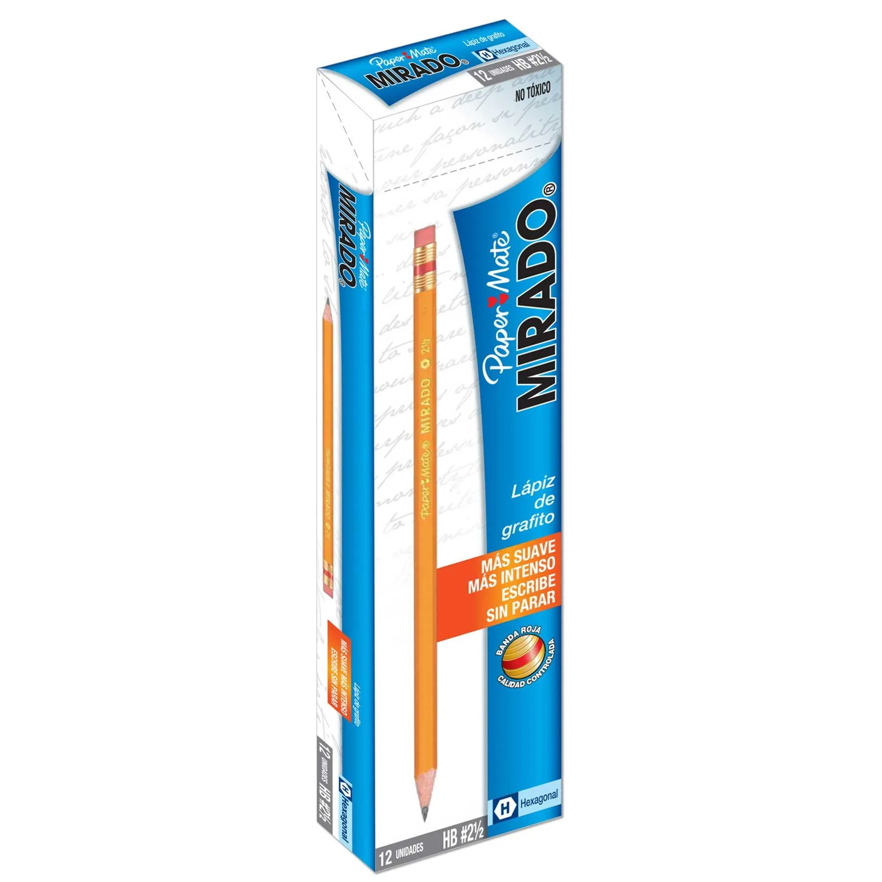 Lápiz de Grafito #2 1/2 Mirado Hexagonal