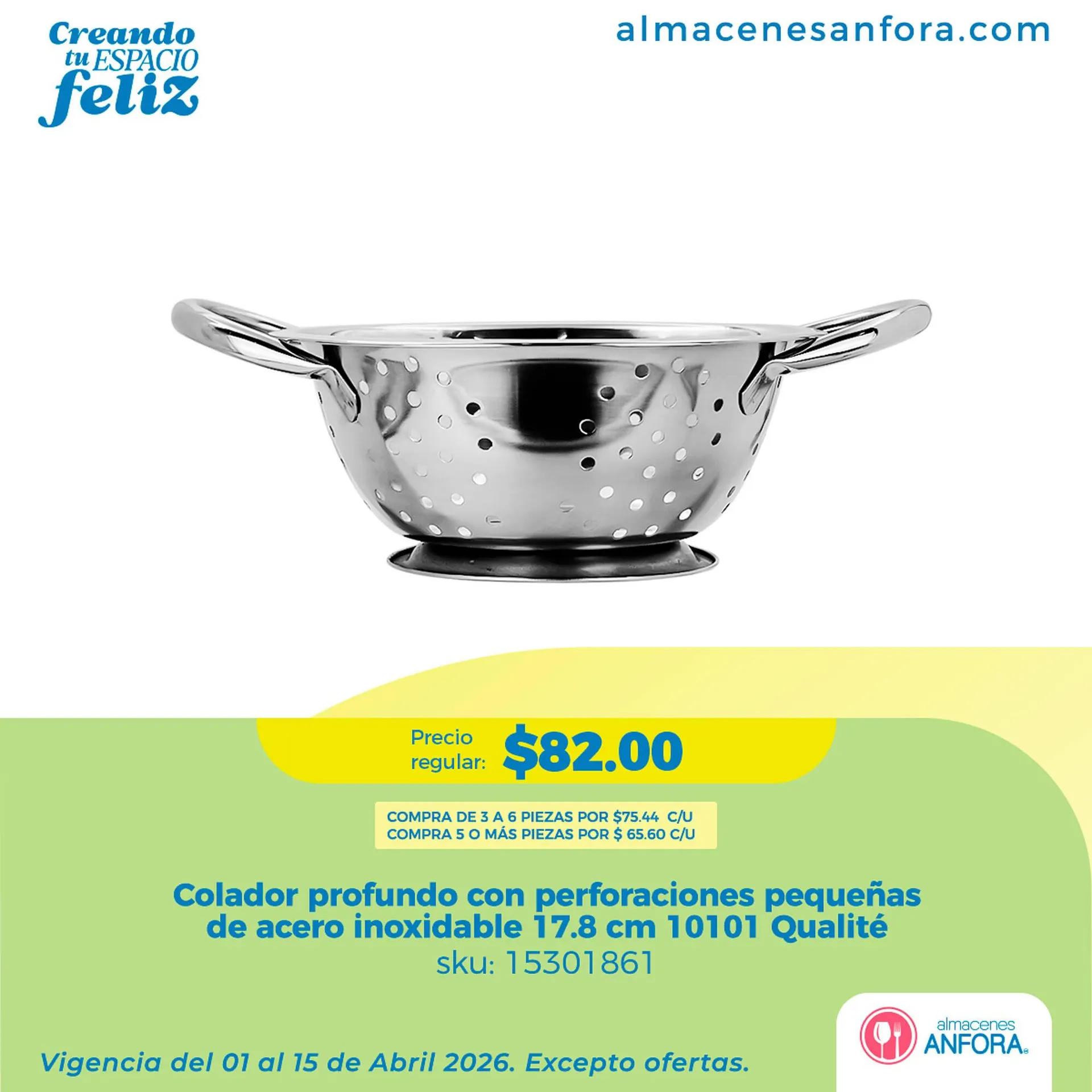 Catálogo de Catálogo Almacenes Anfora 9 de abril al 15 de abril 2026 - Pagina 1