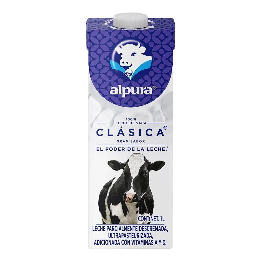 Leche Alpura Clásica Entera 1 L