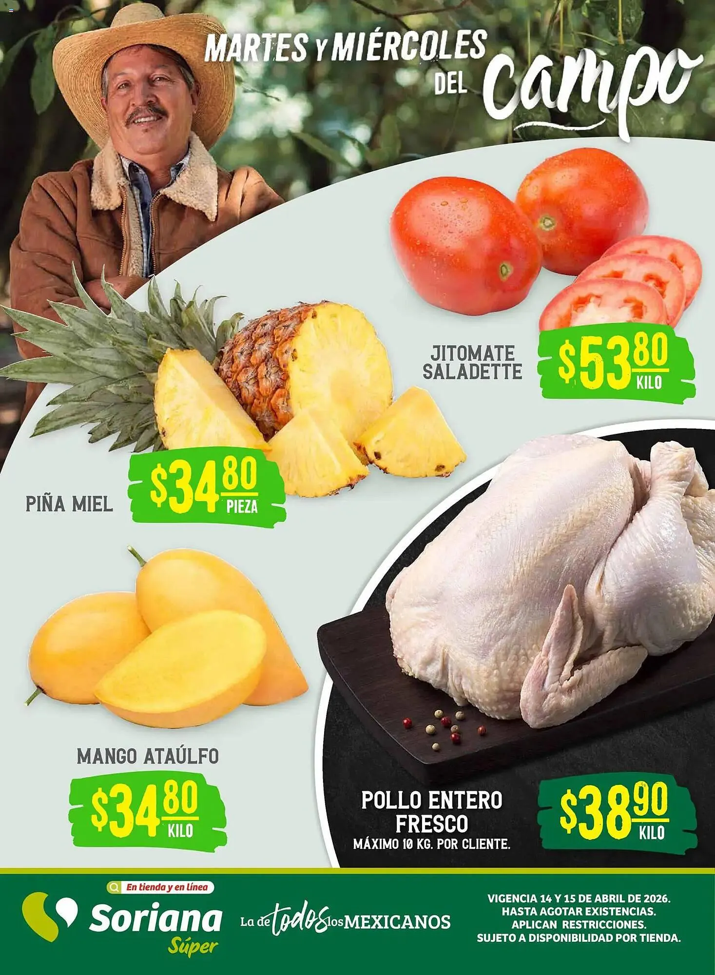 Catálogo de Folleto Soriana Mercado 14 de abril al 16 de abril 2026 - Pagina 1