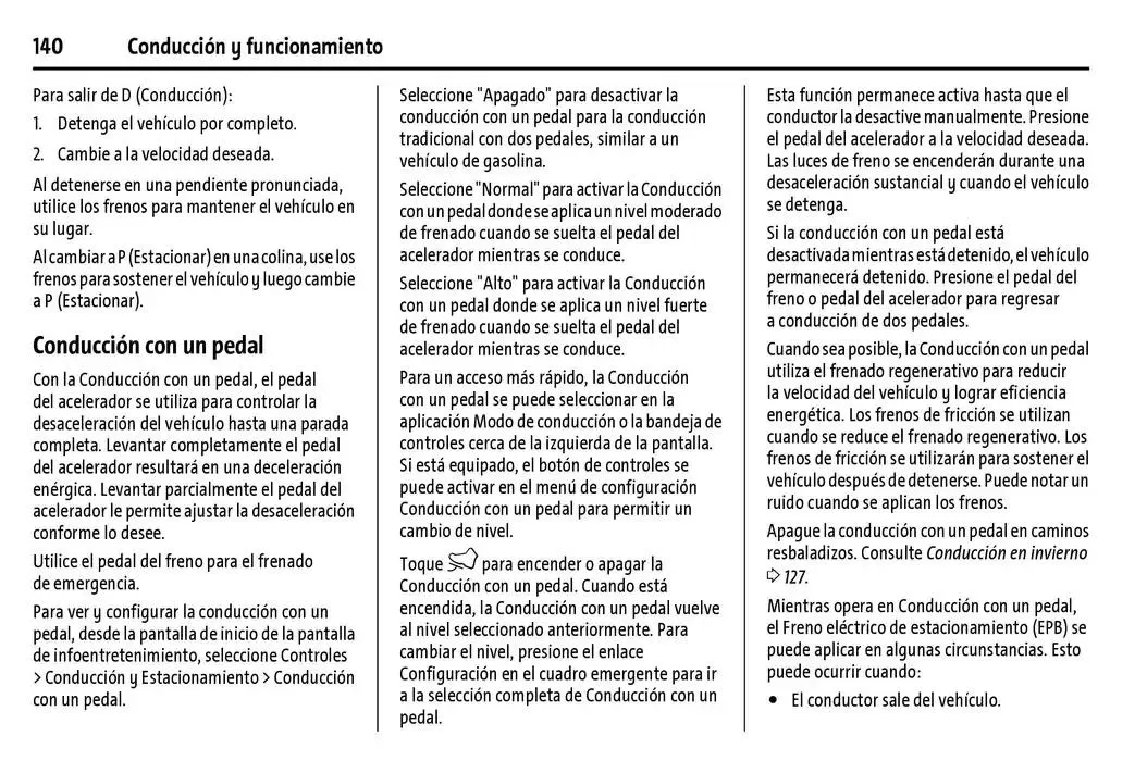 Catálogo de BrightDrop 400 Y BrightDrop 600 Manual del propietario 22 de enero al 31 de diciembre 2025 - Pagina 141