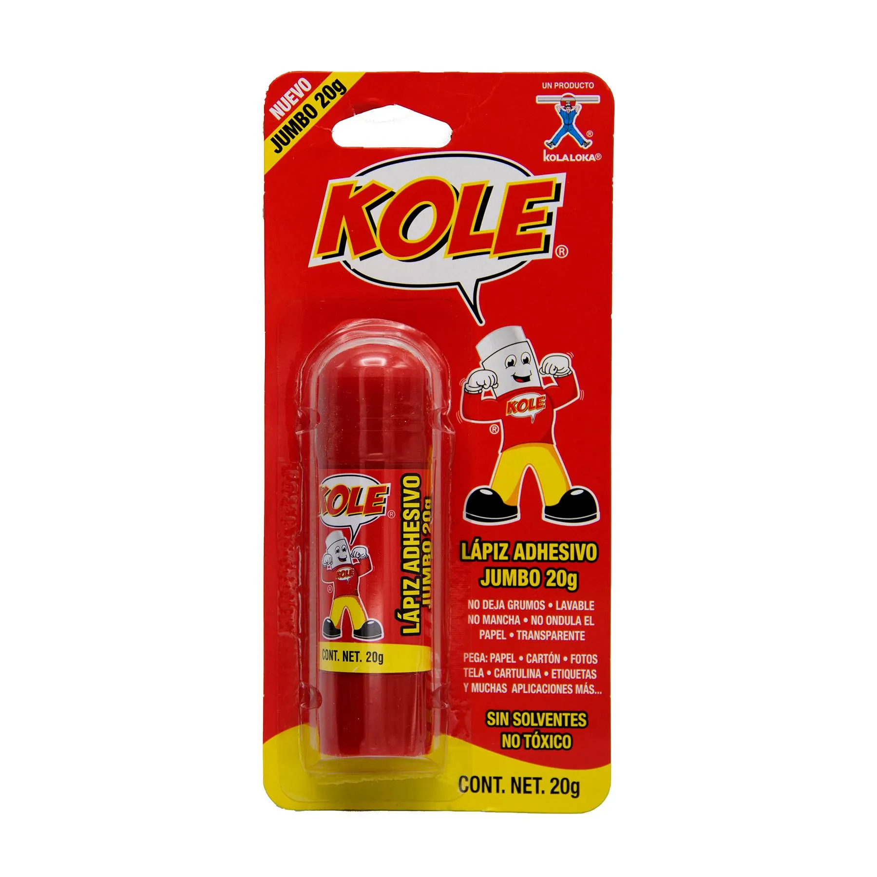 Lápiz Adhesivo Kole 20 g. Bl/1