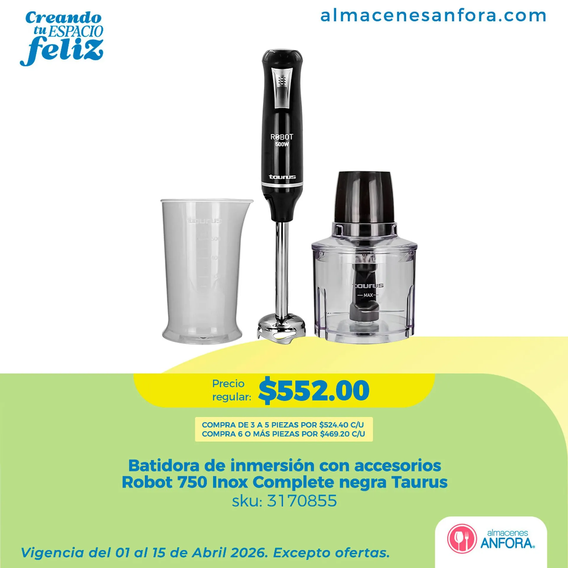 Catálogo de Catálogo Almacenes Anfora 7 de abril al 15 de abril 2026 - Pagina 1