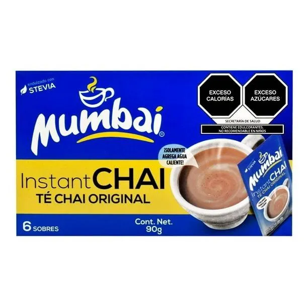 Té chai Mumbaí original con 6 sobres