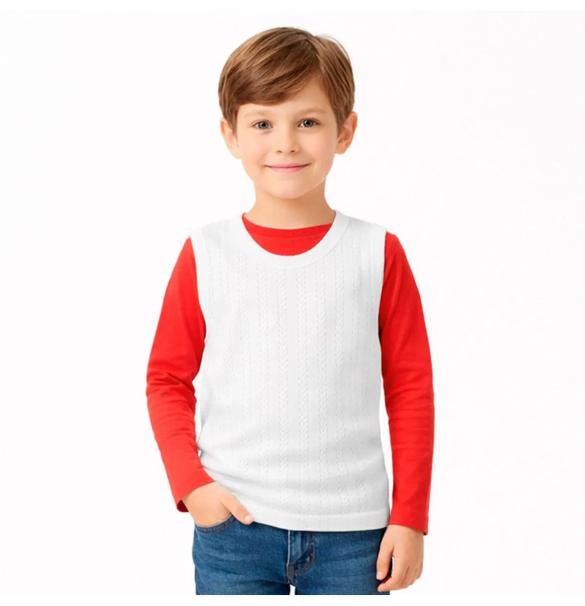 Camiseta One Four You Básica Sin Manga Para Niño 00056