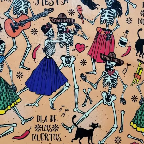 Algodón Digital Fiesta Calaveras