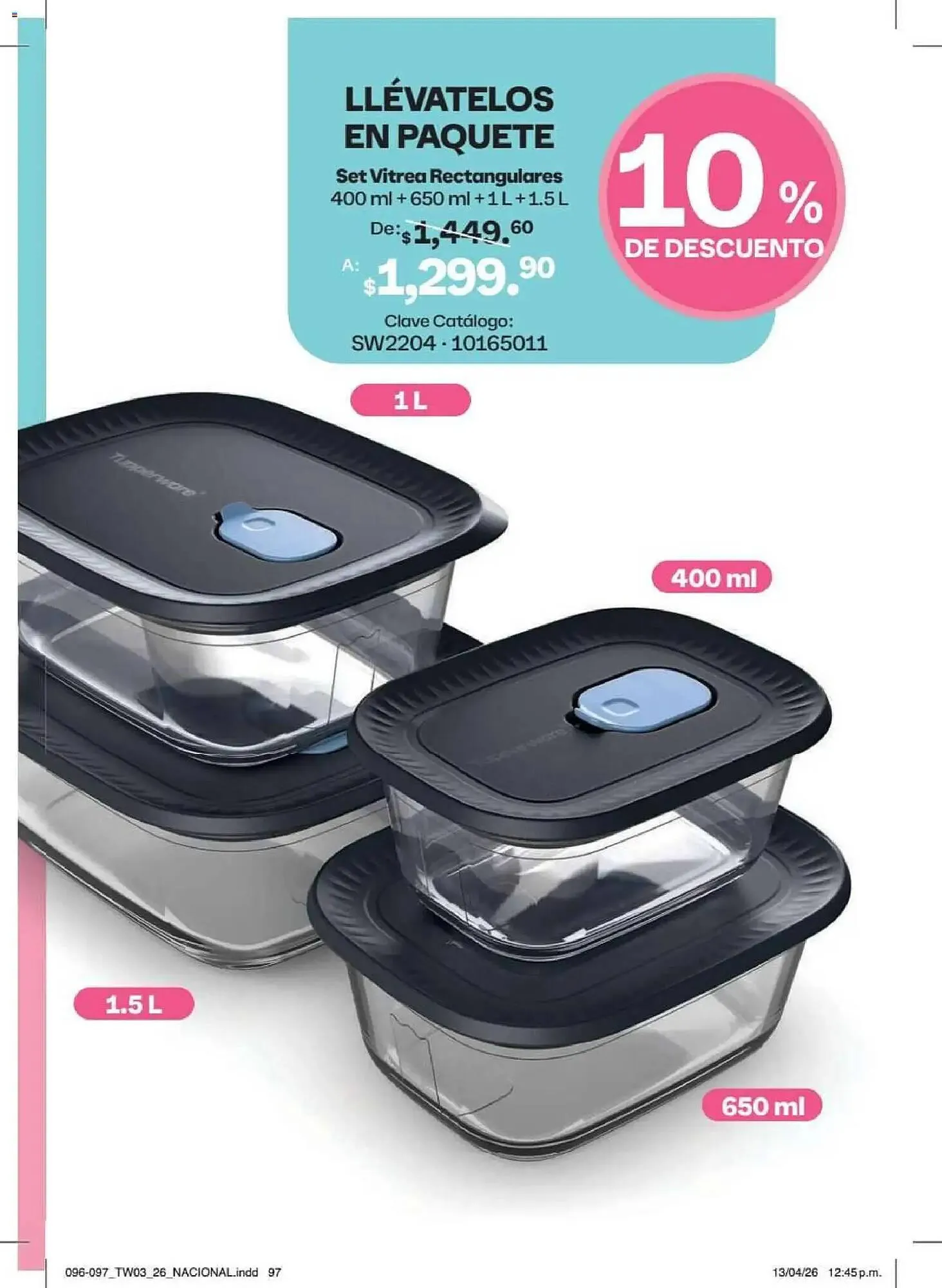 Catálogo de Catálogo Tupperware 18 de mayo al 14 de junio 2026 - Pagina 97