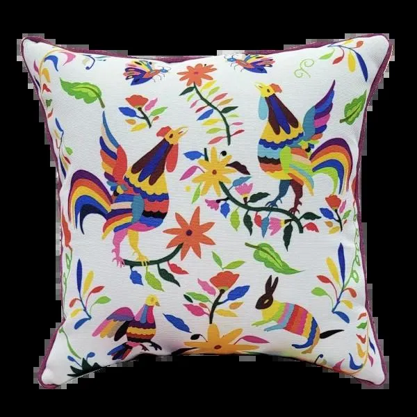 Cojín decorativo loneta digital tenango