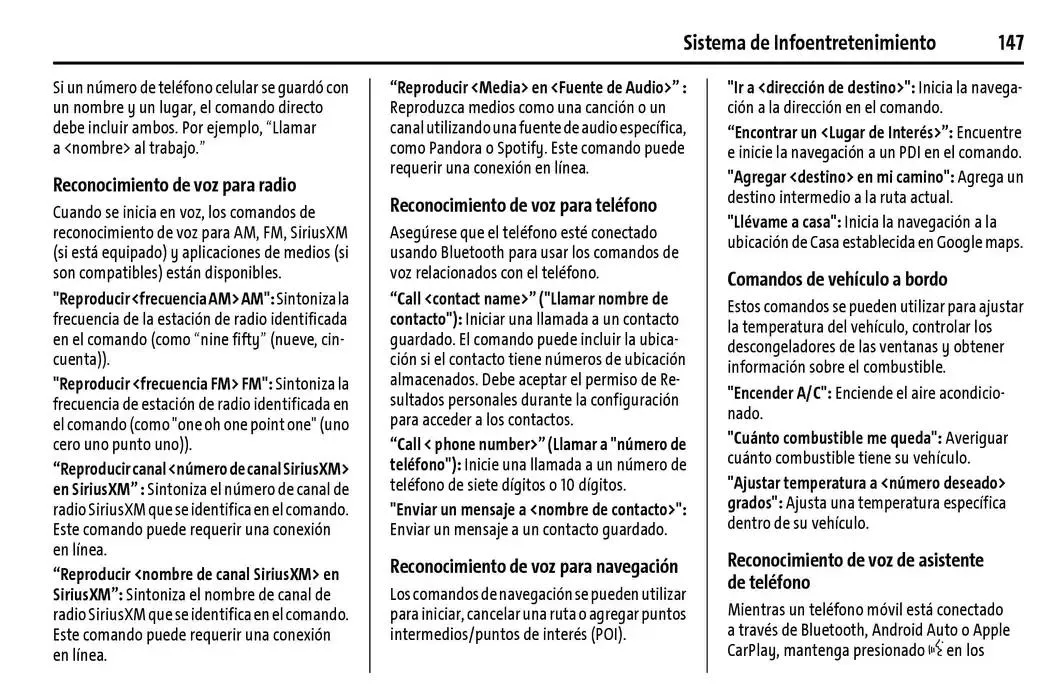 Catálogo de Chevrolet Corvette Stingray Manual del propietario 22 de enero al 31 de diciembre 2025 - Pagina 148