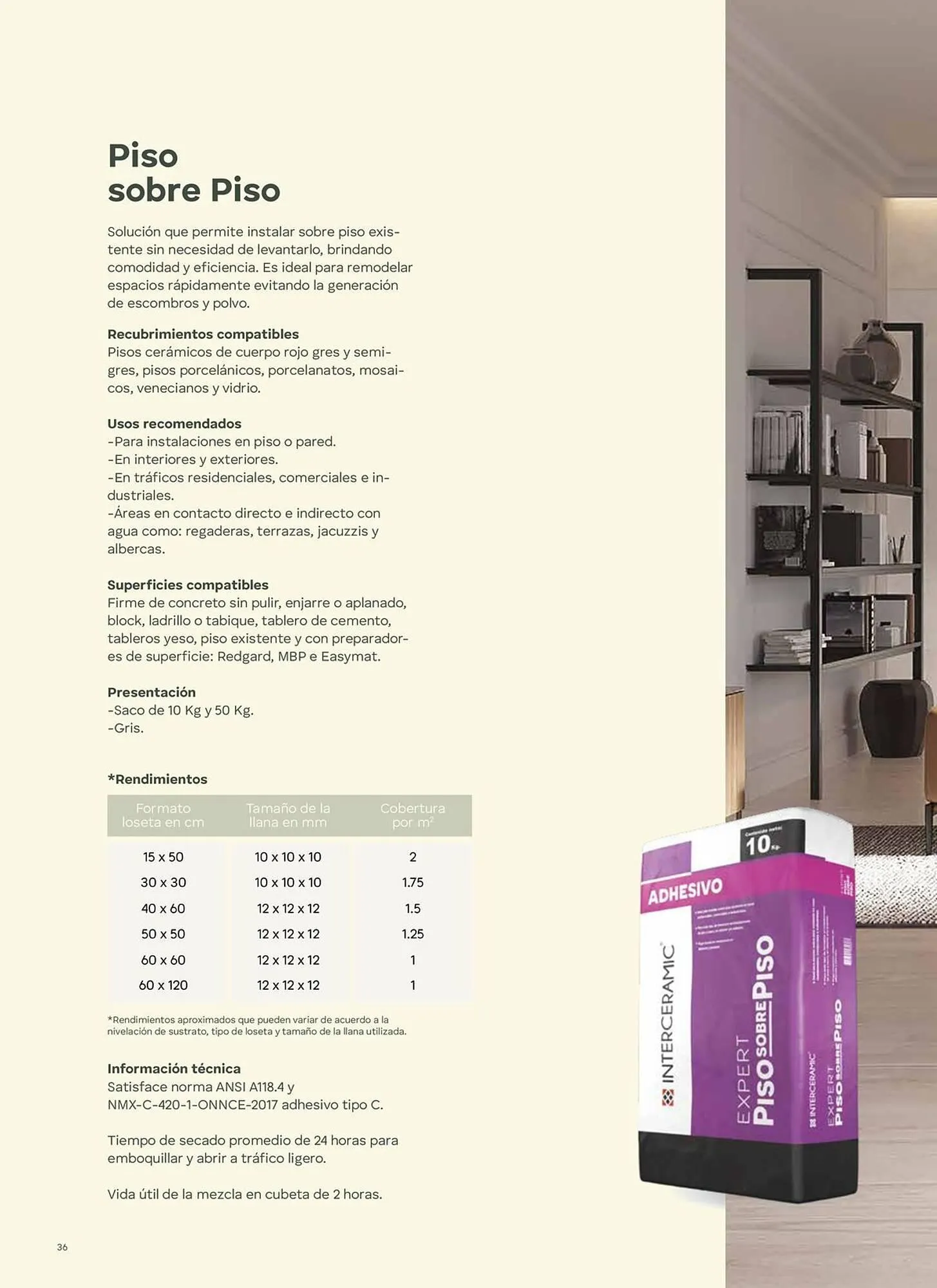 Catálogo de Catálogo Interceramic 3 de octubre al 3 de octubre 2026 - Pagina 36