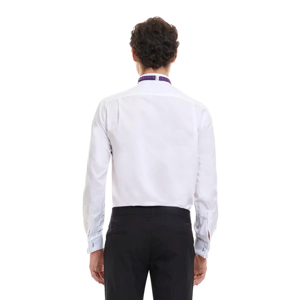 Camisa Ceremonia Manga Larga | Blanco | Slim-Fit