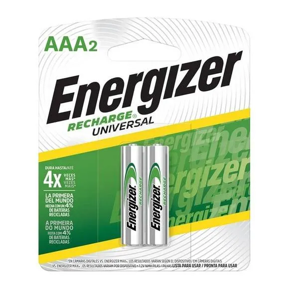 Pilas Energizer Recargables AAA 2 Piezas