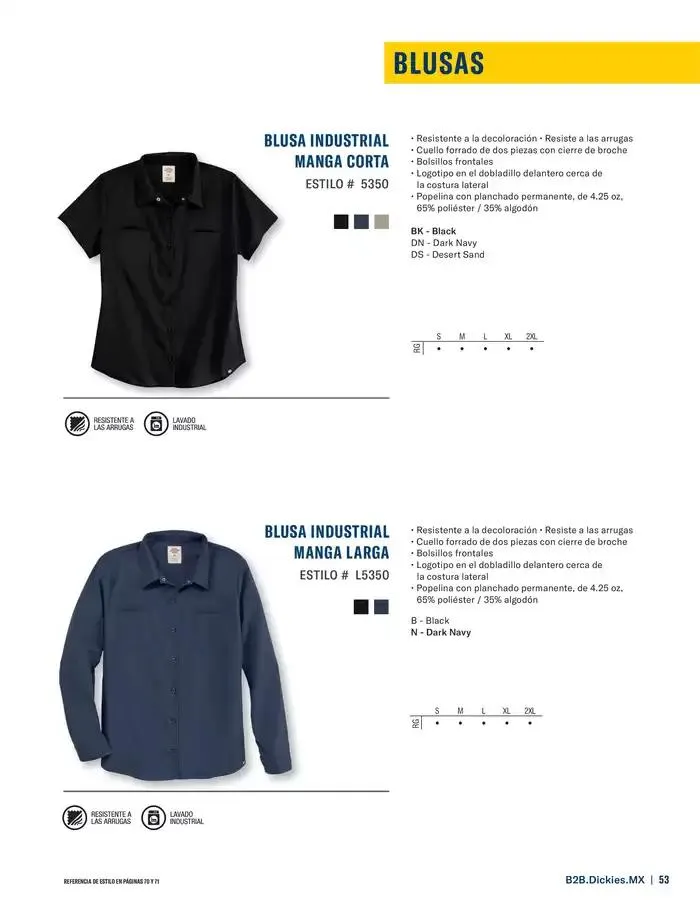 Catálogo de B2B Dickies Catalog 23 de octubre al 30 de abril 2025 - Pagina 53