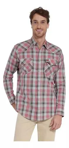 Camisa Vaquera Hombre Wrangler Regular Fit Manga Larga 403