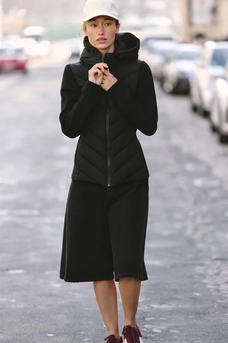 CHAMARRA ACOLCHADA COMBINADA