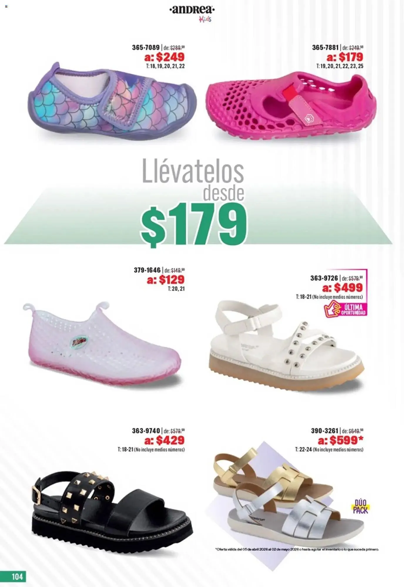 Catálogo de Catálogo Andrea 5 de abril al 2 de mayo 2026 - Pagina 104