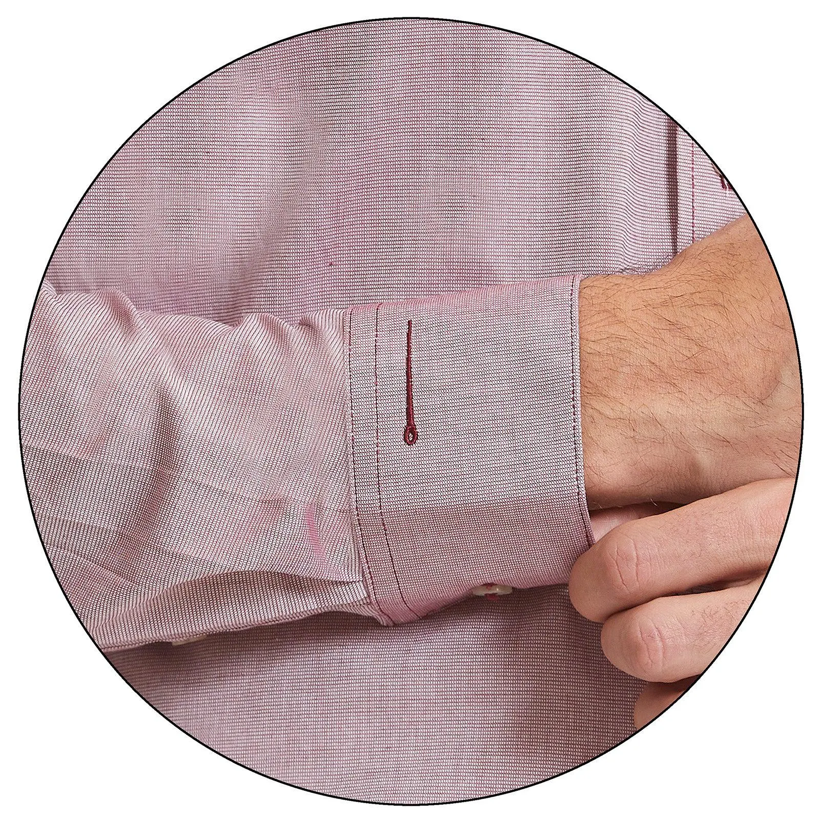 Camisa de vestir en tejido liso Slim Fit