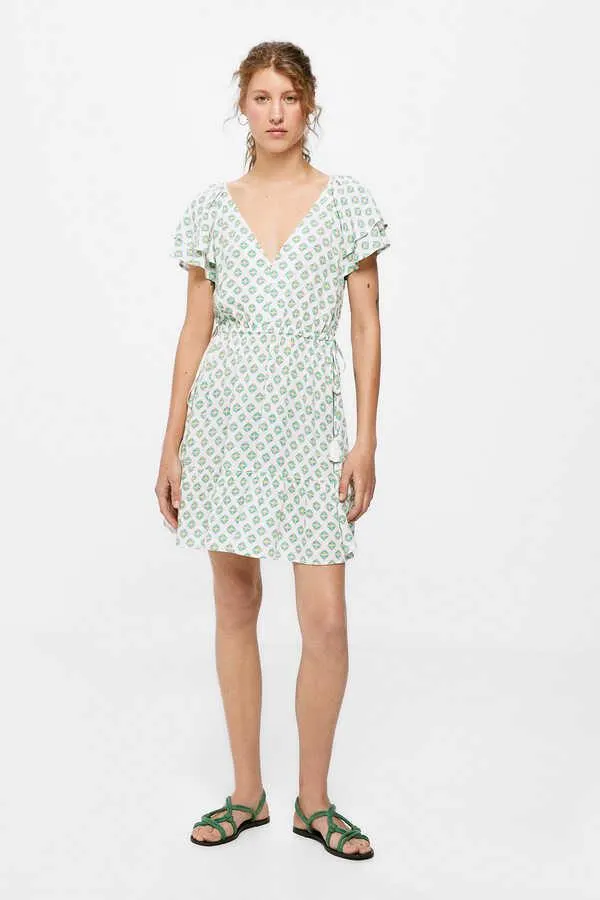 Vestido Corto Lazos Cintura