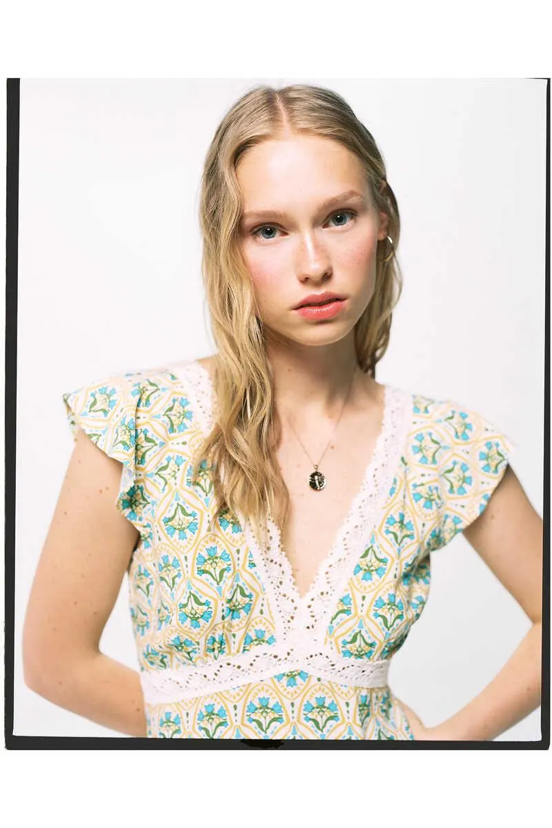 Vestido Midi Cinta Lace